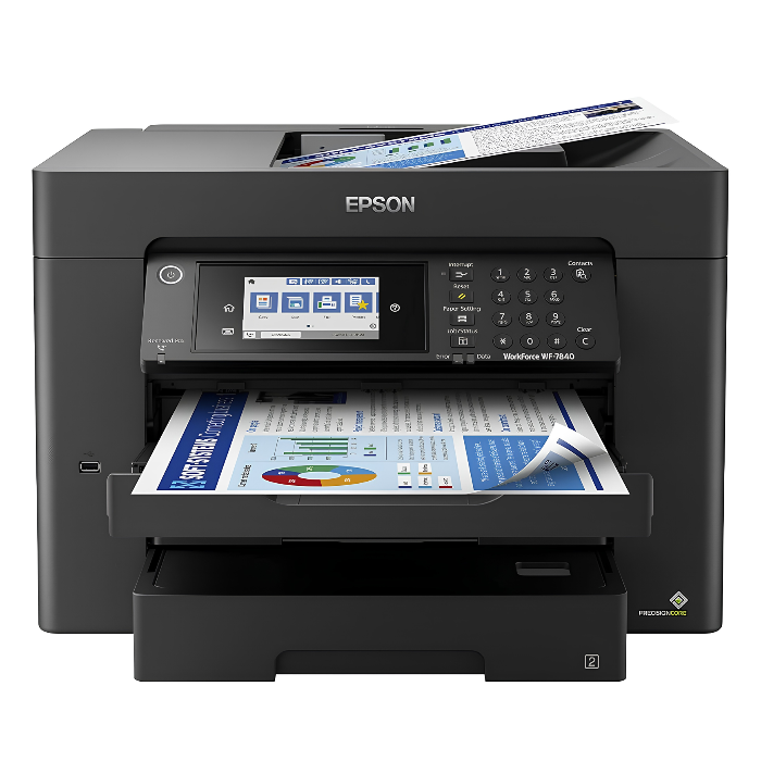 Impresora Epson WF-7840 Multifunción A3 Wi-Fi Doble Faz ADF